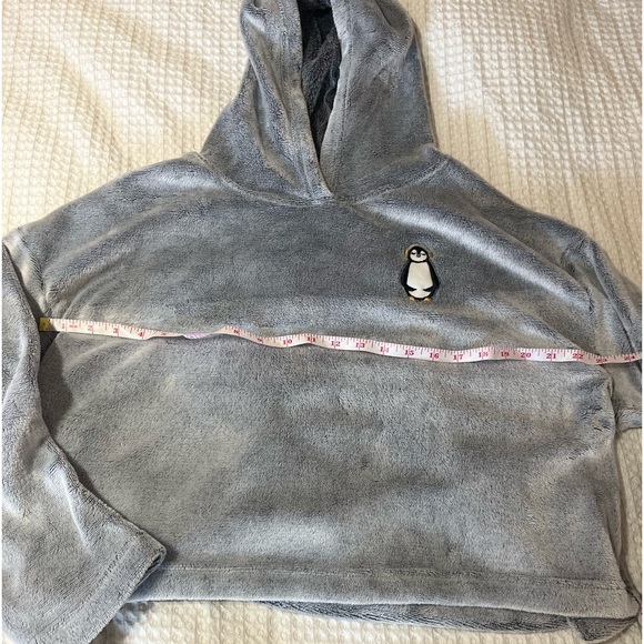 Joyspun Women’s Penguin Plush Hooded Top and Pants 2 Piece Pajama Set Medium - Picture 9 of 14